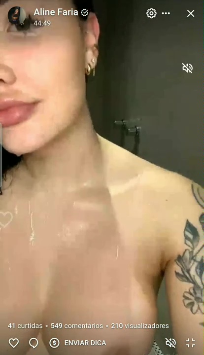 Aline Faria Nude Shower Video Leaked