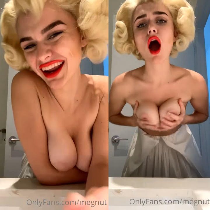 Megnutt02 Marilyn Monroe Cosplay Strip Nude Onlyfans Video Thotslife