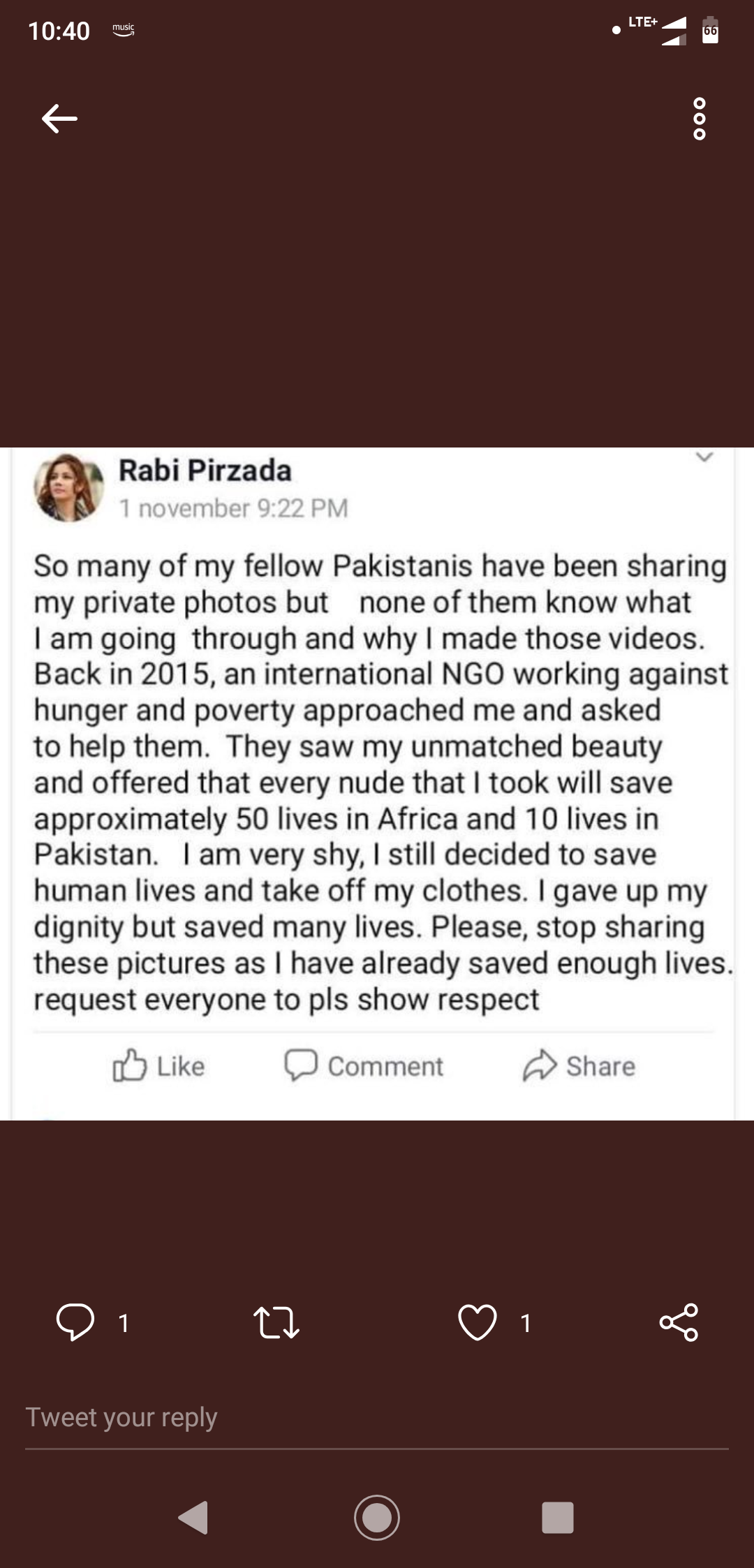 Pakistani Singer Rabi Pirzada Nude Photos and Video Leaked 1