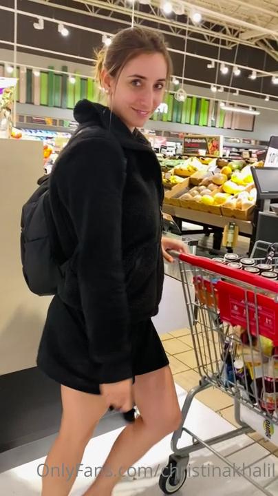 Christina Khalil Ass Flash in Super Store Video Leaked 6