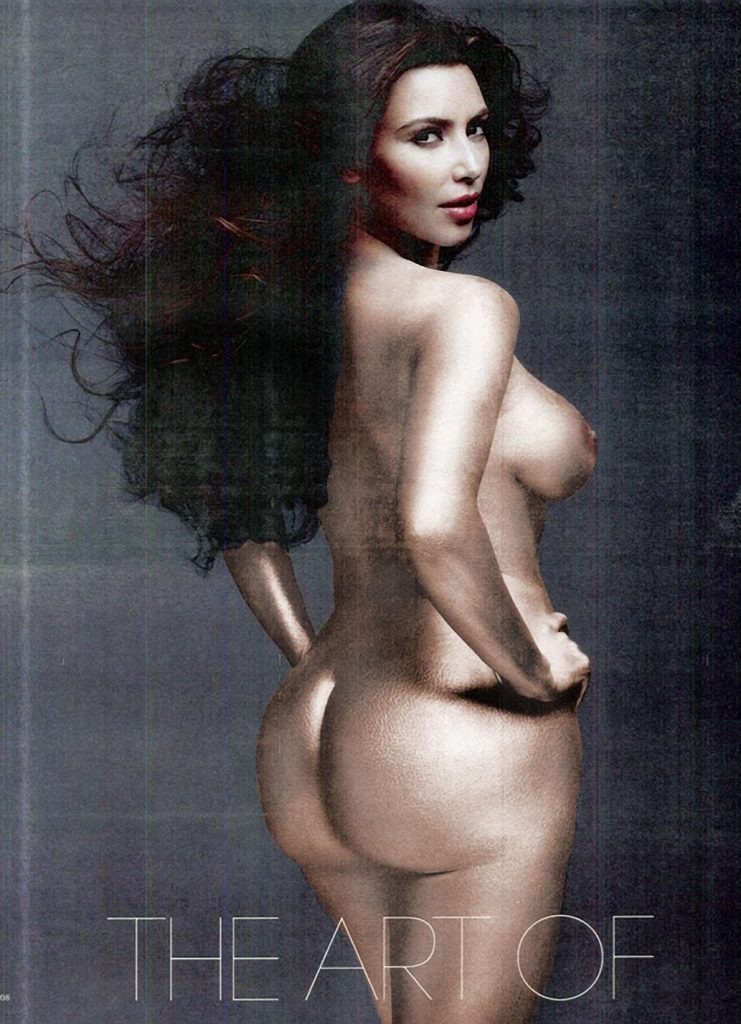 Kim Kardashian Nude Body Painting Leaked Thotslife Com