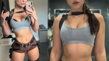 Angie Varona Lara Croft Cosplay Onlyfans Photo Set