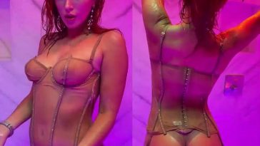 Bella Thorne See Through Lingerie Shower Onlyfans Video