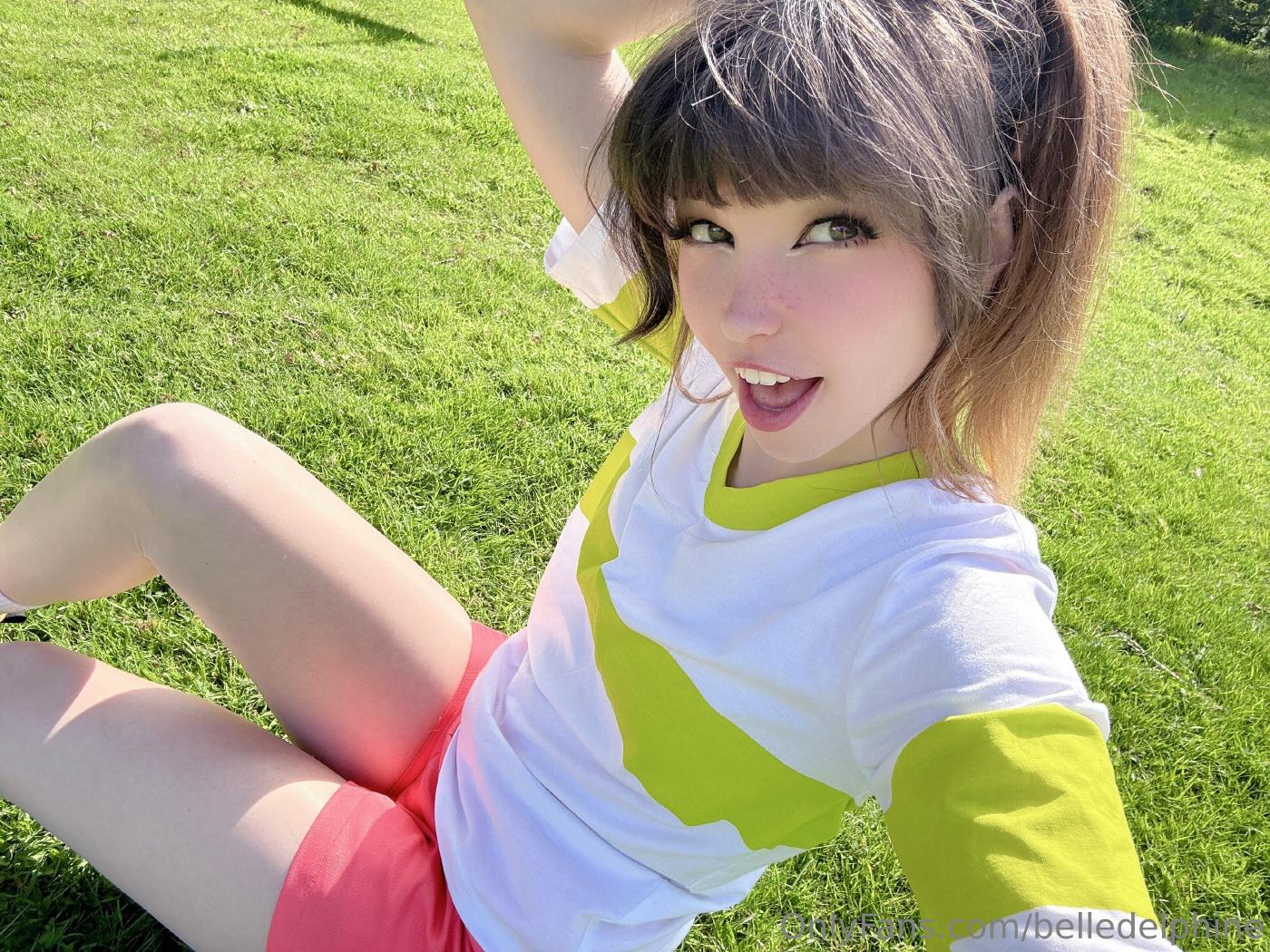 Belle Delphine Chihiro Cosplay Outdoor Onlyfans Set Leaked