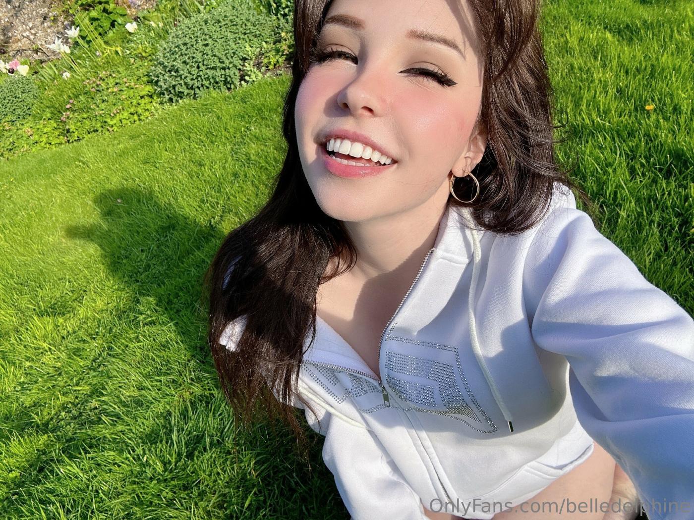 Belle Delphine Naked In The Garden Onlyfans Photos 44