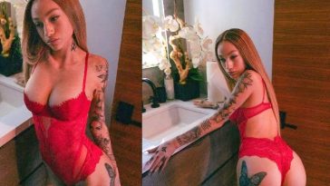 Bhad Bhabie X Rated Nude Red Lingerie Set Leaked
