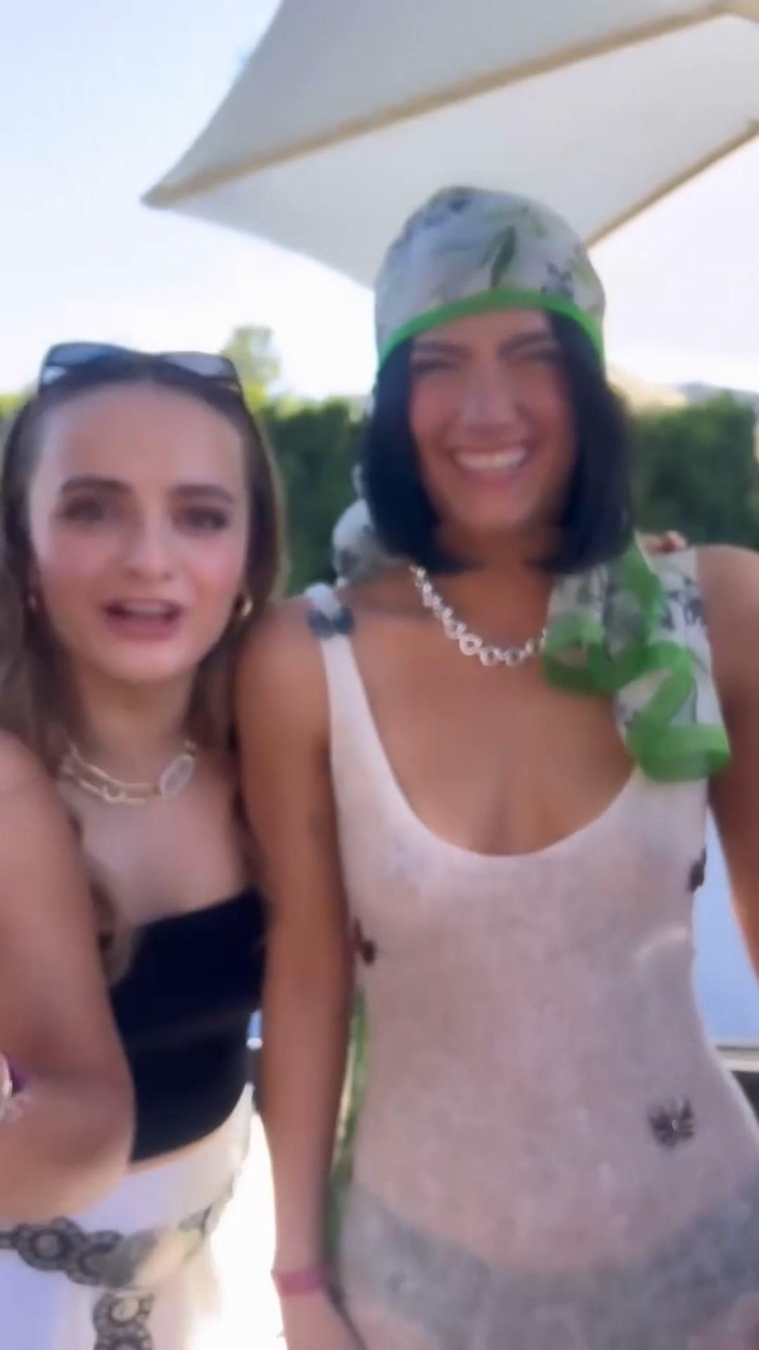 Charli D’Amelio Tits Nipple Pokies See Though Coachella Video