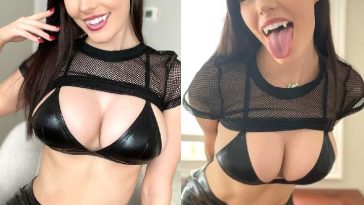 Erin Olash Sexy Vampire Costume Lingerie Cosplay Leaked