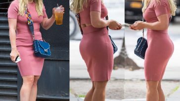 Hilary Duff BTS Sexy Dress Set Leaked