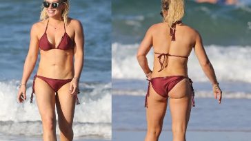 Hilary Duff Candid Bikini Beach Set Leaked