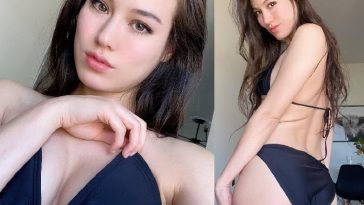 Indiefoxx Sexy Black Bikini Onlyfans Set Leaked