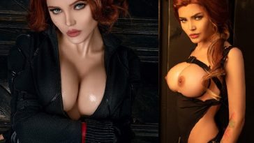 Kalinka Fox Black Widow Cosplay Topless Set Leaked