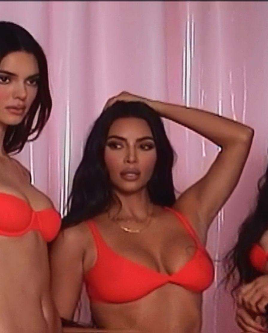 Kim Kardashian And Kylie Jenner Skims Lingerie Photoshoot 16