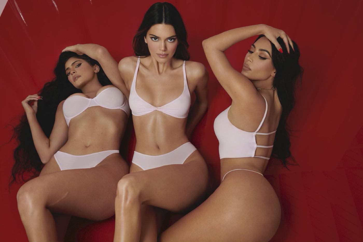 Kim Kardashian And Kylie Jenner Skims Lingerie Photoshoot 19