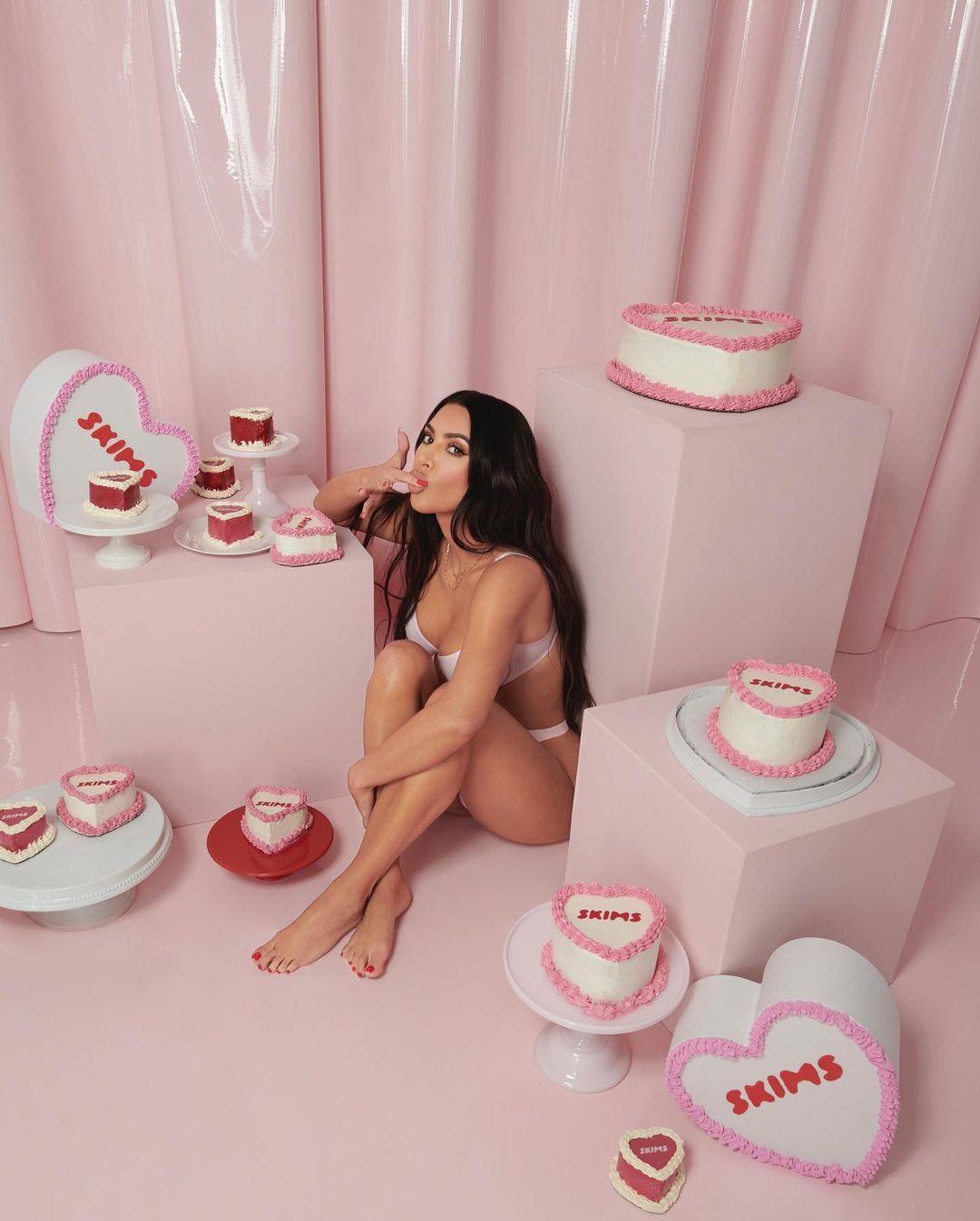 Kim Kardashian And Kylie Jenner Skims Lingerie Photoshoot 4