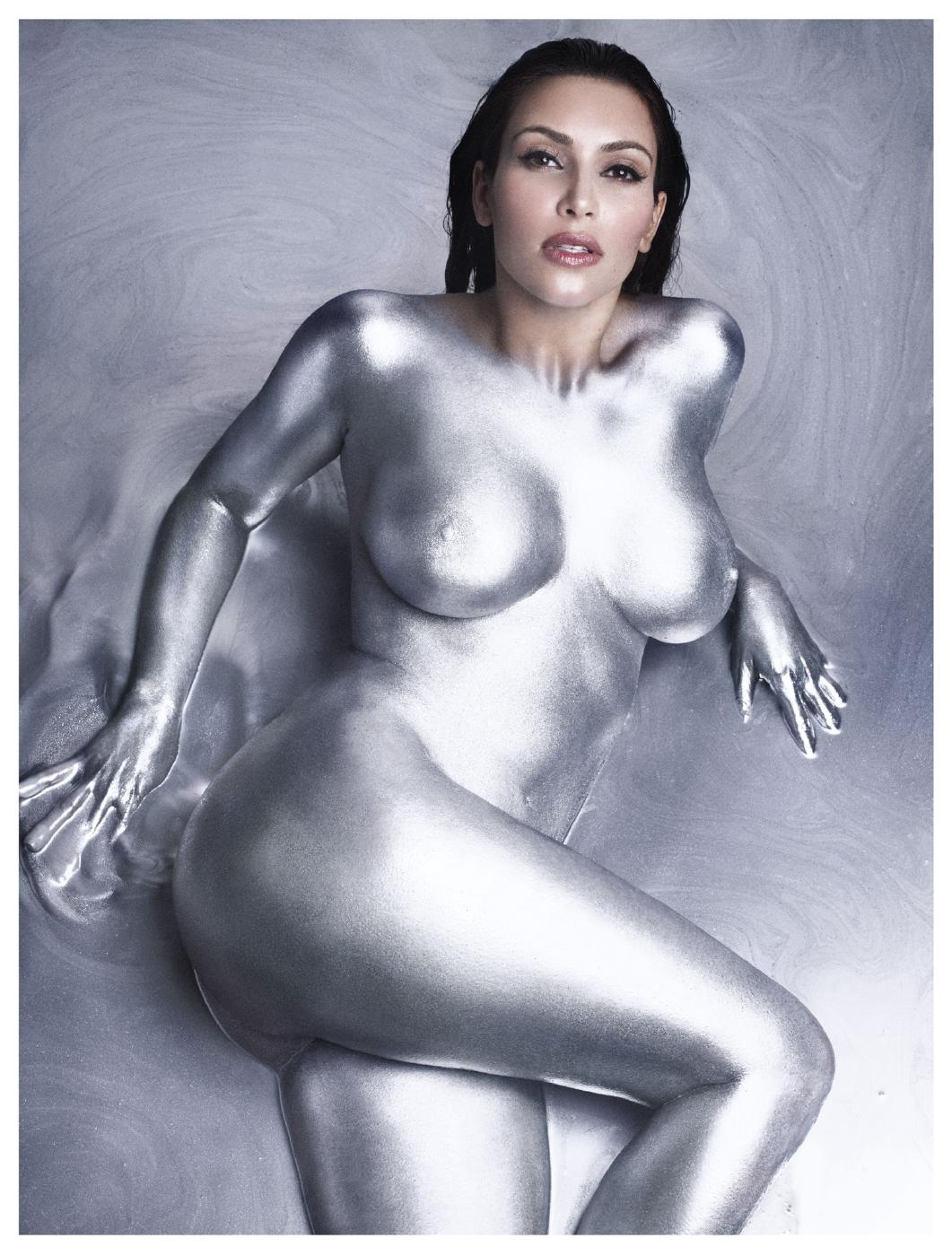 Kim Kardashian Naked Body Painting Outtakes Set Leaked