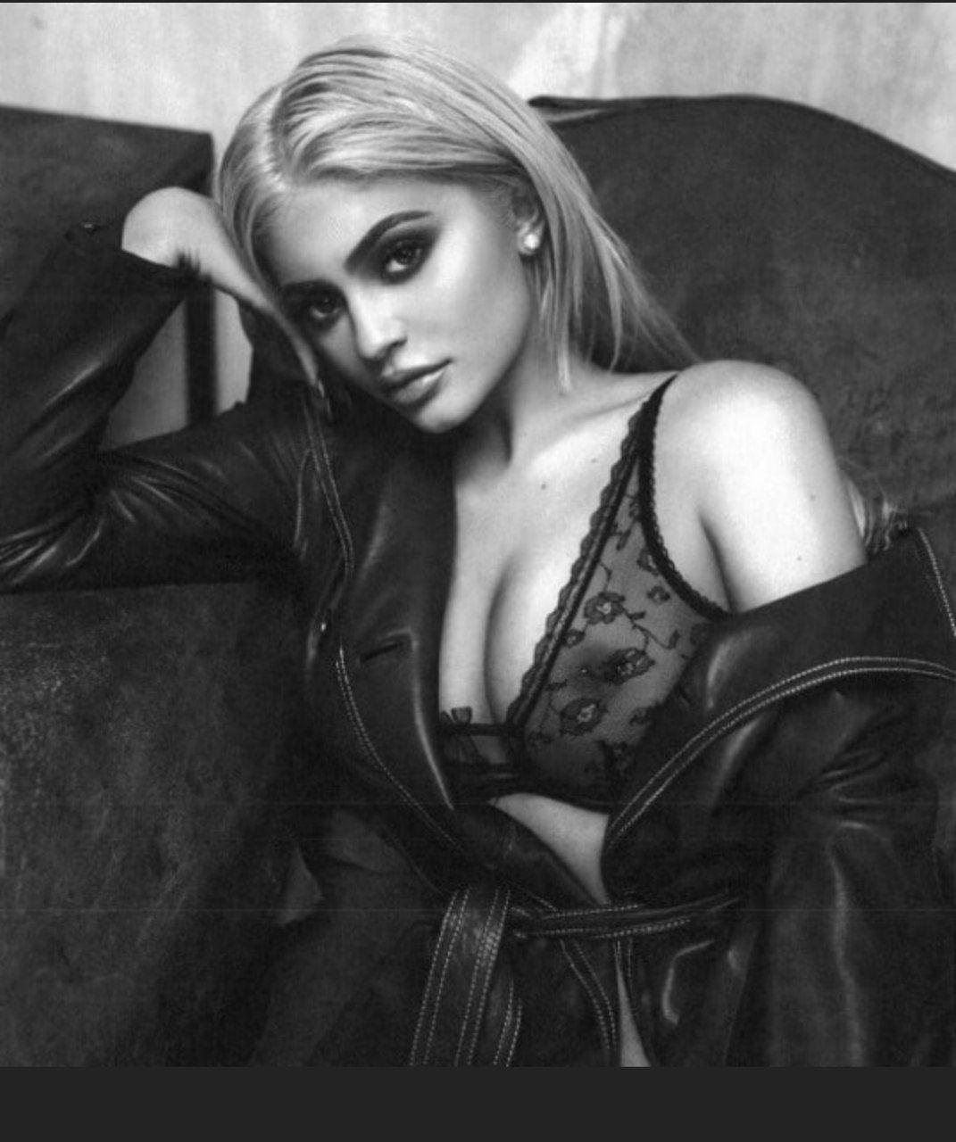 Kylie Jenner Nip Slip See Through Sheer Lingerie Set Leaked 6