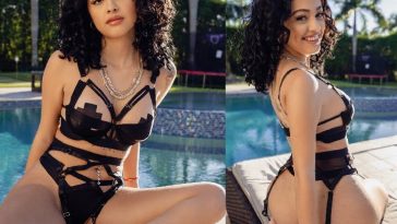 Malu Trevejo Poolside Lingerie Shoot Onlyfans Set Leaked