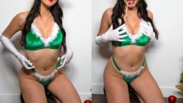Mikaela Pascal Lingerie Christmas Onlyfans Set Leaked