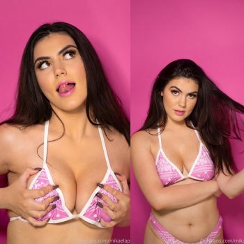 Mikaela Pascal Pink Micro Bikini Onlyfans Leaked