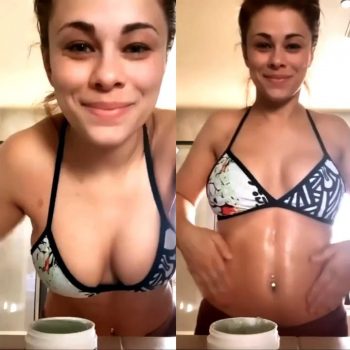 Paige VanZant Rubbing By Body in Lotion Video Leaked