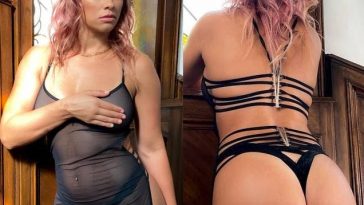 Paige VanZant Thong Lingerie Stiletto High Heels Set Leaked