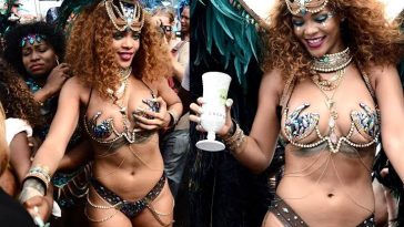 Rihanna Nip Slip Public Bikini Festival Photos Leaked