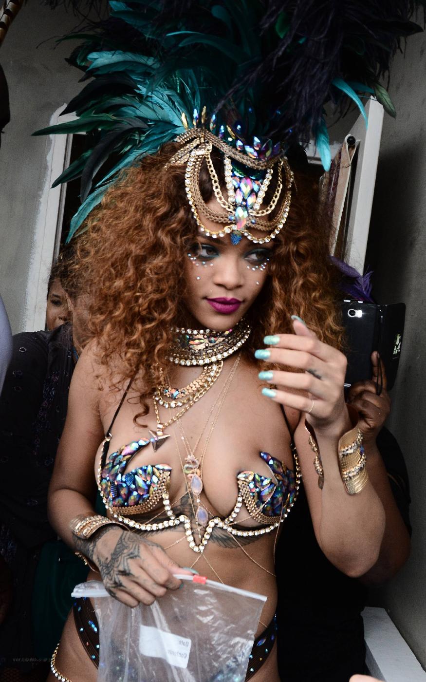 Rihanna Nip Slip Public Bikini Festival Photos Leaked 53