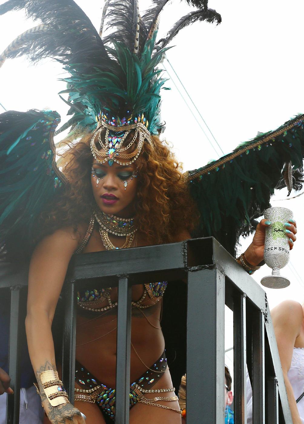 Rihanna Nip Slip Public Bikini Festival Photos Leaked 62