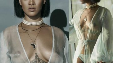 Rihanna Sexy Bikini Robe Nipple Slip Photos Leaked