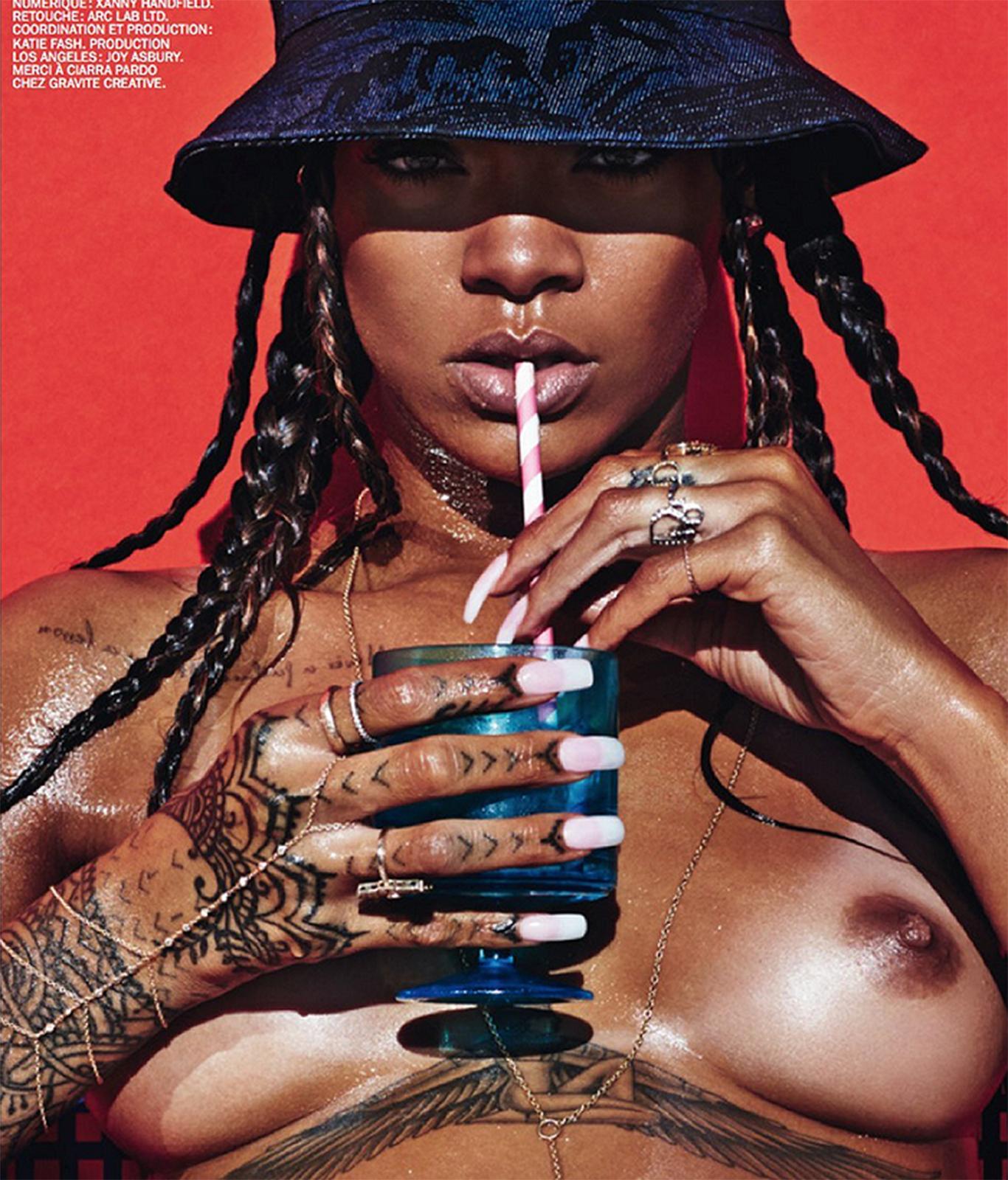 Rihanna Topless Magazine Photoshoot Leaked 8