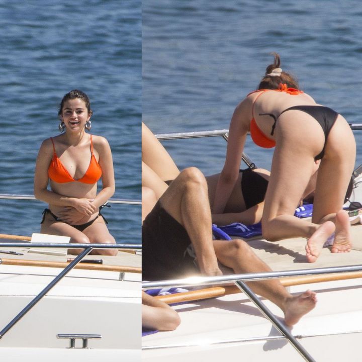 Watch Selena Gomez Thong Bikini On Boat Set Leaked, on