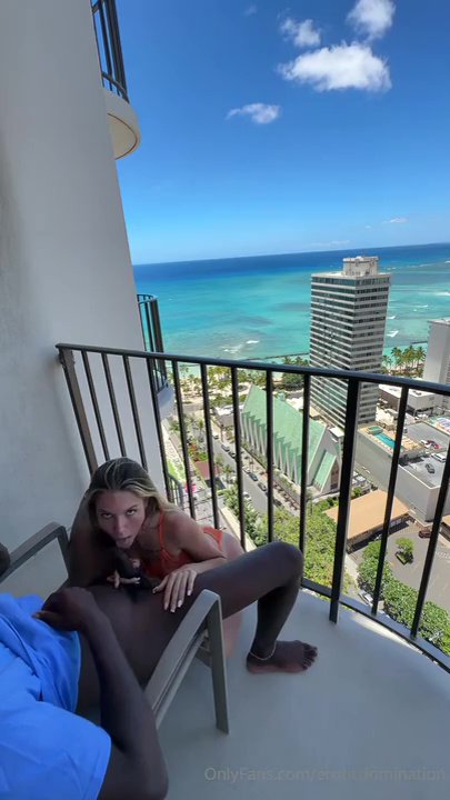 SnowMarie69 BBC Balcony Sex Tape Onlyfans Video Leaked