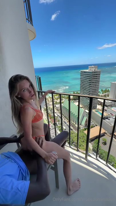 SnowMarie69 BBC Balcony Sex Tape Onlyfans Video Leaked