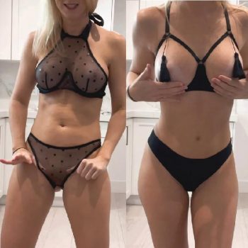 Vicky Stark See Thru Black Lingerie Onlyfans Video Leaked